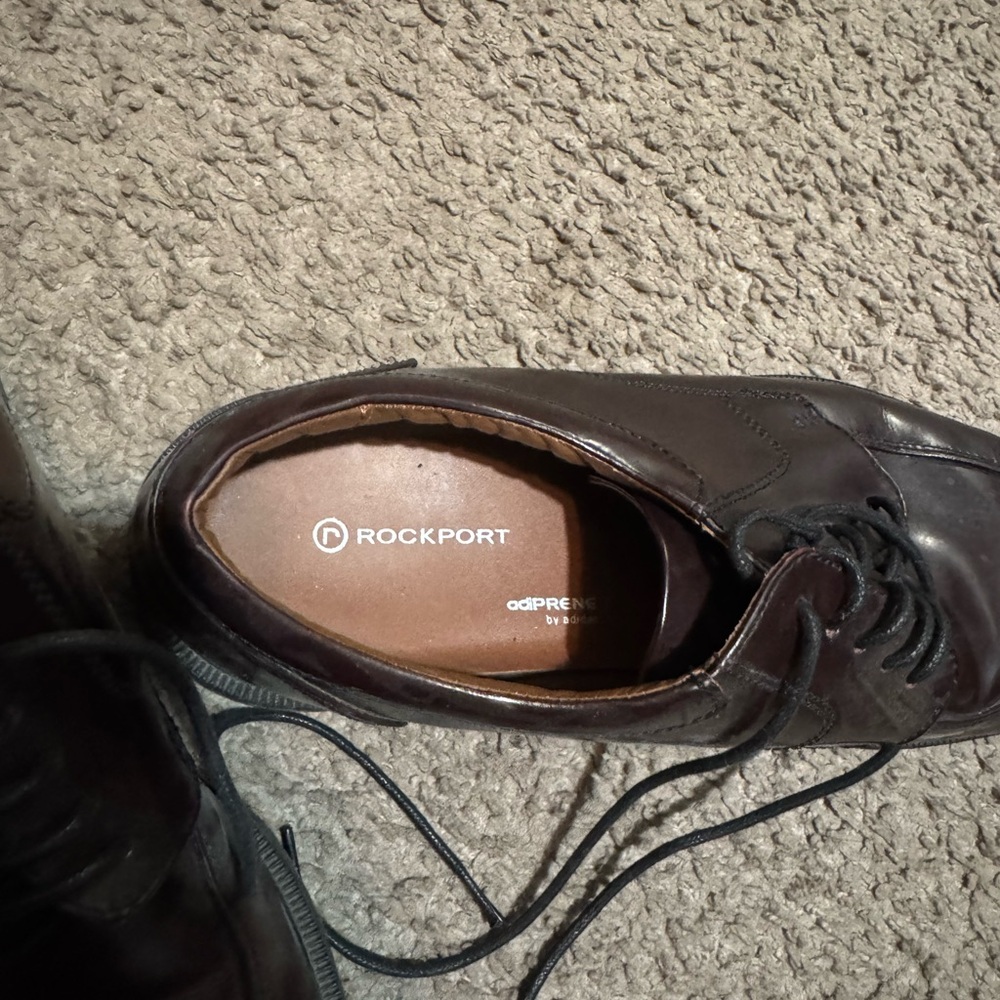 Rockport Men's Rich Brown Leather Oxfords
